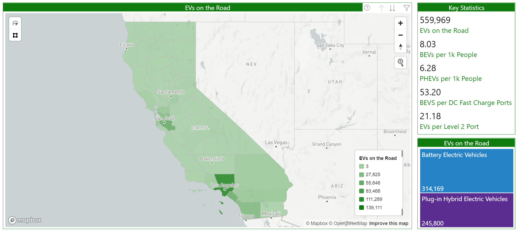 EV Hub Adds Localized California Electric Vehicle Registration Data